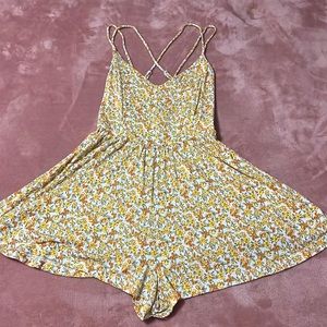 Floral Strappy Romper